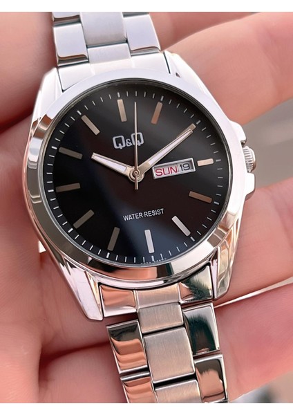 Çelik Kordon Takvimli Kadran 2 Yıl Garantili 3 Atm Suya Dayanıklı Erkek Kol Saati QQ.E2001.A3 modelleri