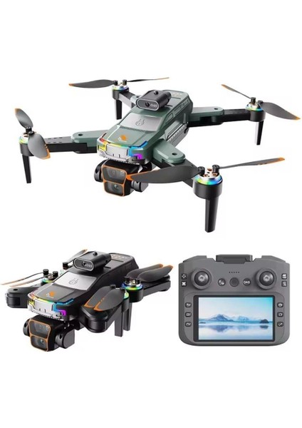 JS39 Drone, Akıllı 4K Uzaktan Kumandalı, Fırçasız Motorlu Engel Kaçınma, Çift Lens Korumalı Drone
