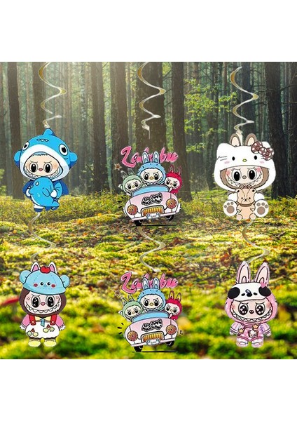 Tavan Sarkıt Süsü Labubu 6 Lı Paket Helezon Assmal indirimleri