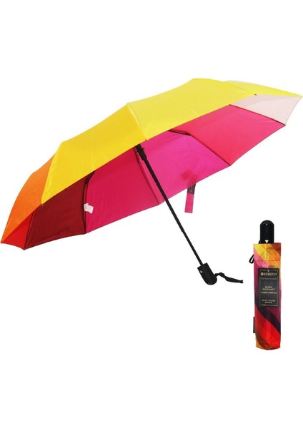 Turuncu Otomatik Bayan Şemsiye 10 Tel, Şık ve Hafif Koruma modelleri