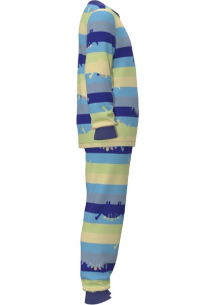 Erkek Çocuk Termal Çok Renkli Pijama Takımı modelleri