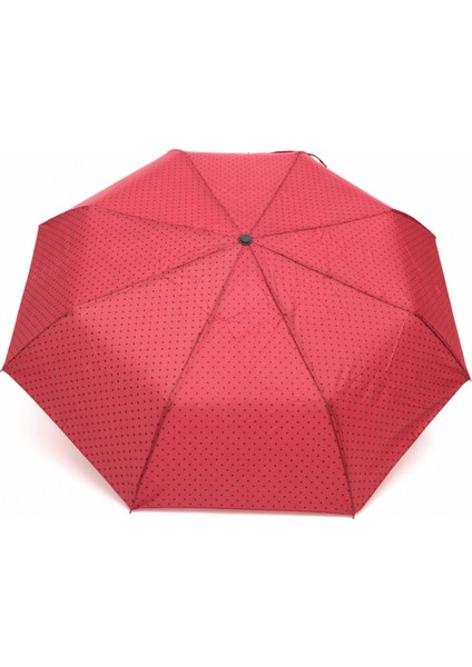 Bordo Puantiyeli Otomatik Fibertel Şemsiye, Şık ve Dayanıklı Kullanım Sağlar. fiyatları