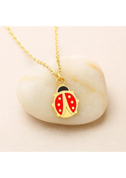 14 Ayar Altın Uğur Böceği Şans Kolye fırsatları