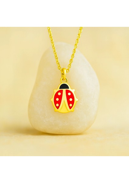 14 Ayar Altın Uğur Böceği Şans Kolye indirimleri