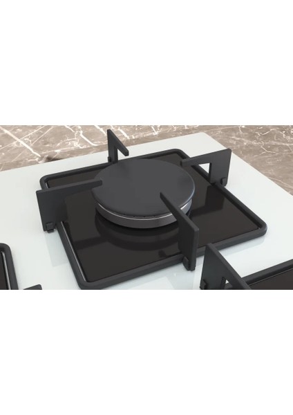 EN7B2QP30O IQ300 Gazlı Ocak 75 cm Sert Cam, Beyaz indirimleri