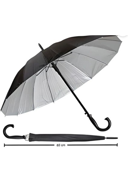 Siyah Ergonomik Şemsiye, Hafif ve Dayanıklı Tasarım, Şık ve Pratik Kullanım fiyatları