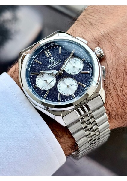 Multifonksiyon Erkek Kol Saati 3 Atm Gümüş Renk Bileklik Hediyeli HMSH5IU7 modelleri