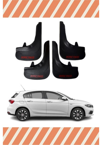 Fiat Egea Hb Tüm Kasalar Racing Yazılı 4'lü Tozluk Çamurluk Paçalık