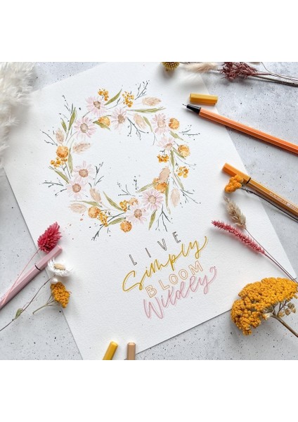 Pen 68 - Keçe Uçlu - 6 &apos;lı Askılı Paket - 6 Farklı Renkte modelleri