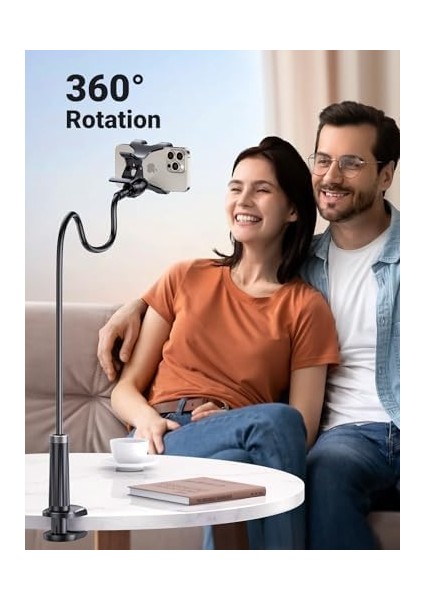 Flexible Esnek Yatak Masa Telefon Tutucu Siyah 90 cm modelleri