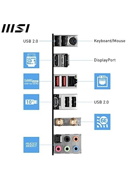 Msı Pro B760-P Wıfı Ddr4 Soket 1700 Ddr4 5333(OC) Pcı-E,m.2 Usb3.2 Hdmı,dp, 1x 2.5g Lan Wı-Fı 6e Atx Anakart fiyatları