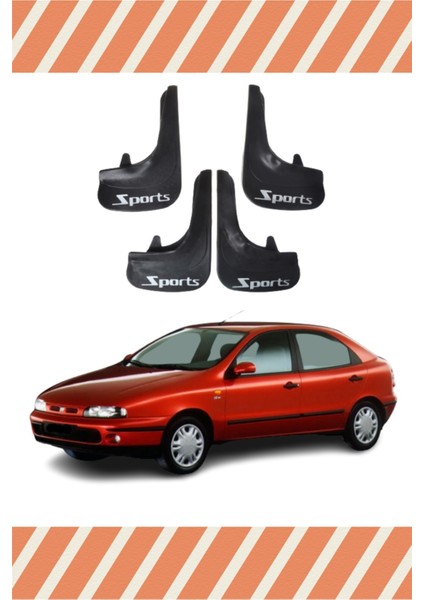 Fiat Brava Tüm Kasalar Sports Yazılı 4'lü Tozluk Çamurluk Paçalık