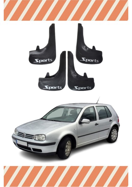 Volswagen Golf 4 Sports Yazılı 4'lü Tozluk Çamurluk Paçalık