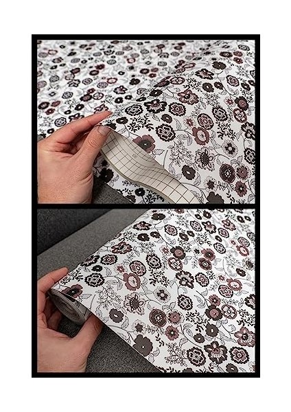 Desenli Kendiliginden Yapışkanlı Kaplama Folyosu 45 cm x 1 mt ELF106 modelleri