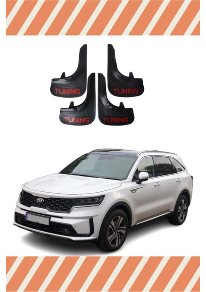Kia Sorento Tunıng Yazılı 4'lü Tozluk Çamurluk Paçalık