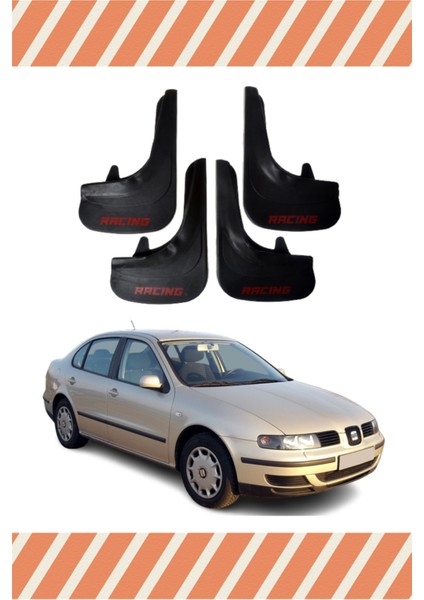 Seat Toledo Racing Yazılı 4'lü Tozluk Çamurluk Paçalık