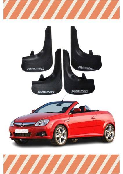 Opel Tigra Racing Yazılı 4'lü Tozluk Çamurluk Paçalık