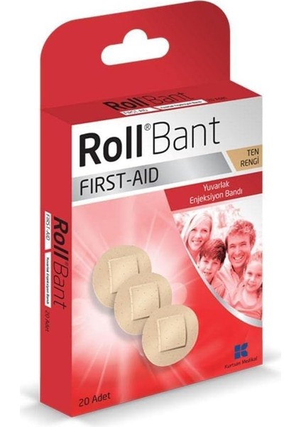 Roll Bant First-Aid 20&apos;li Yara Bandı