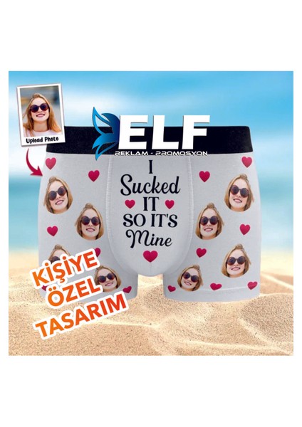 Kişiye Özel Fotoğraf Desenli Boxer