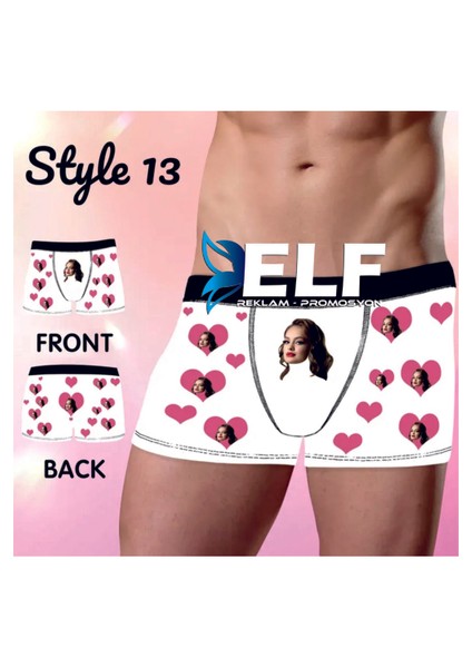 Kişiye Özel Fotoğraf Desenli Boxer fiyatları