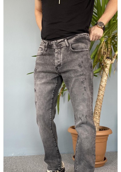 Antrasit Yırtık Detaylı Jean - Kot Pantolon fiyatları