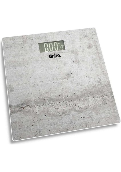 Sinbo SBS-4451 Banyo Baskülü, Sinbo Dijital Baskül, Cam Baskül Mermer Renk