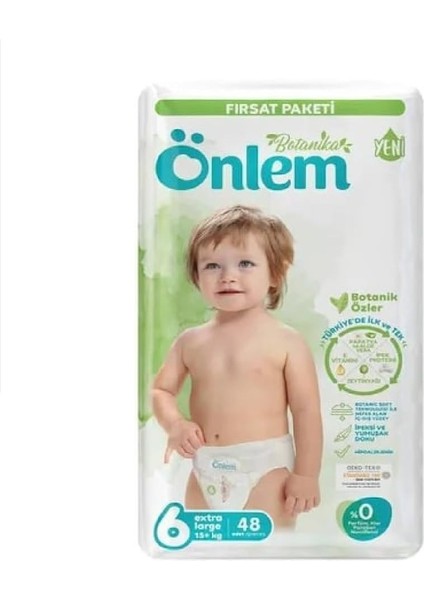 Önlem Botanika Bebek Bezi Fırsat Paketi Extra Large 48 Adet