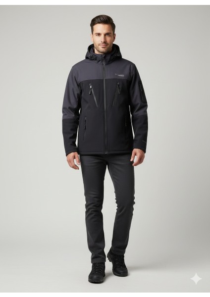 Taktikal Cargocep Kargocep Outdoor Içipolar Sıvı ve Rüzgar Geçirmez Kapüşonu Çıkabilen Softjel Mont