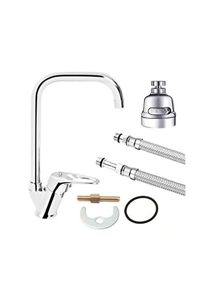 Fonksiyonlu Tasarruflu Soğuk Su Girişli Mutfak Eviye Musluğu Çeşmesi Batayası fiyatları