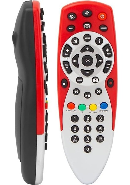 Digiturk Hd Uydu Kumandası Dijitürk Hd Kırmızı Kumanda