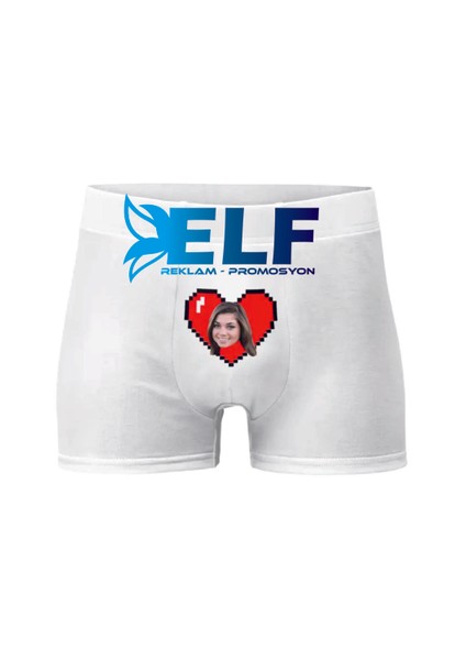 Kişiye Özel Fotoğaraf Kalpli Boxer modelleri
