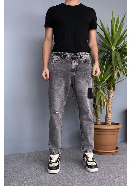 Yırtık Detaylı Antrasit Jean - Kot Pantolon modelleri