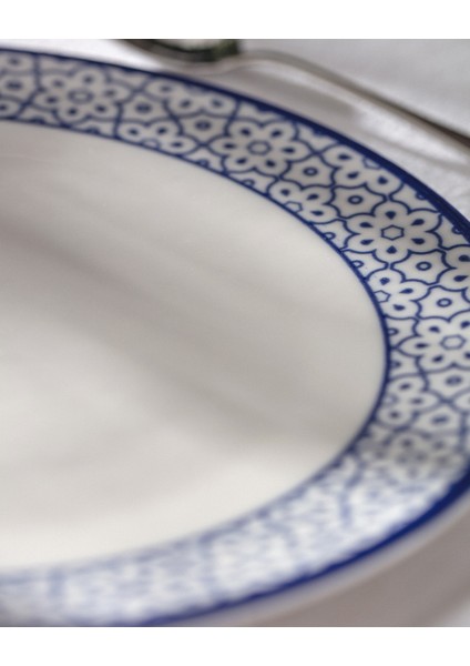 Rêve Bleu Chantal Servis Tabağı - Mavi/beyaz - 25 cm indirimleri