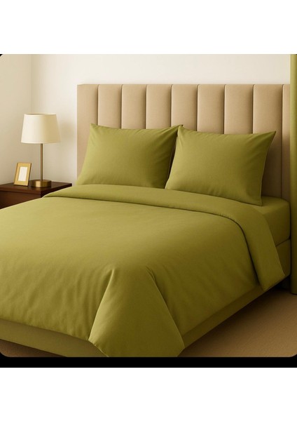 Pamuklu Çift Kişilik Nevresim ve 2 Adet Yastık Kılıfı