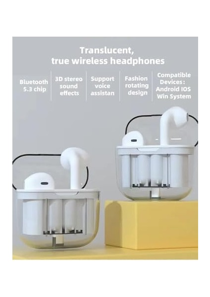 Airpods 5.3 Version Dokunmatik Temiz Ses Özellikli 6 Saat Kesintisiz Müzik Bluetooth Kulaklık modelleri
