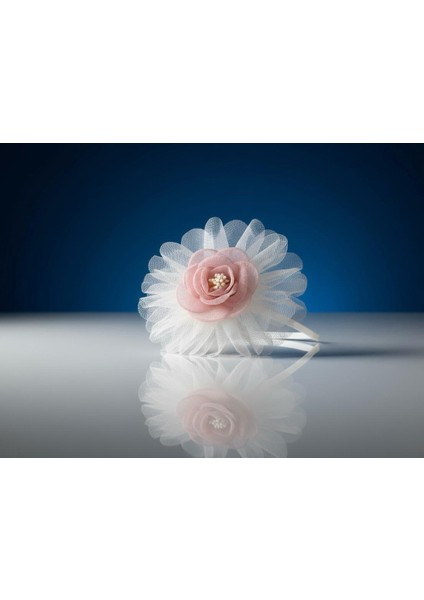 El Yapımı Gül Detaylı Tül Taç modelleri