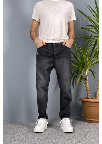 Taşlanmış Jean - Kot Pantolon Antrasit modelleri