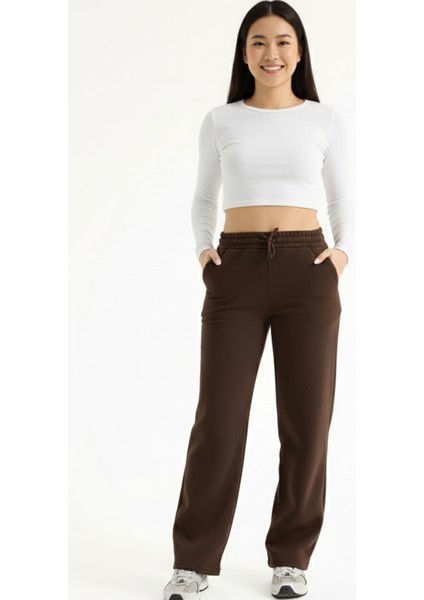 Kadın Kışlık 3 Iplik Içi Polarlı Baggy Eşofman Altı fiyatları