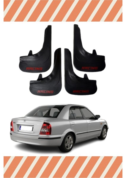 Mazda 323 Familia Racing Yazılı 4'lü Tozluk Çamurluk Paçalık