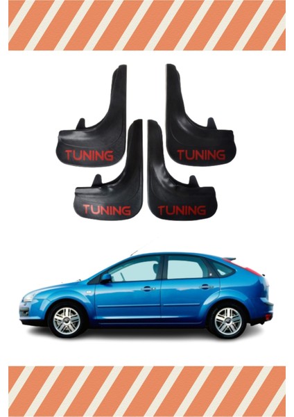 Ford Focus 2 Hb 2005-2011 Tunıng Yazılı 4'lütozluk Çamurluk Paçalık