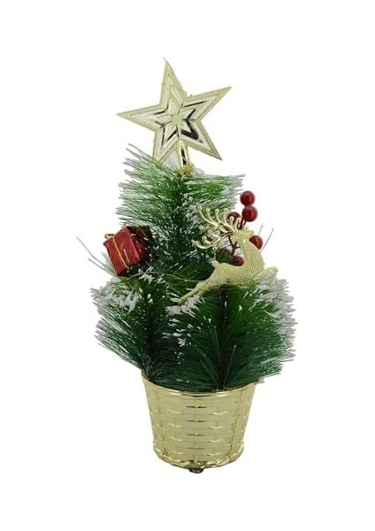 Mini Ağaç Yapay Yılbaşı Ağacı Işıklı Pilli Dekoratif Ev Süsleme Ağacı Iç ve Dış Mekan Kullanımına Uygun Ekonomik Hediyelik Yılbaşı Süsü Yapay Yeni Yıl Ağacı 30CM (Model 6) fiyatları