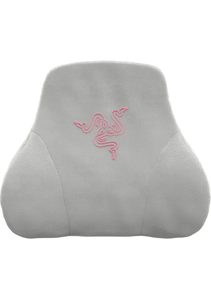 Kafa Yastığı - Oyuncu Koltuğu Için Boyun ve Baş Desteği (Ergonomik Tasarımlı, Hafızalı Köpük Dolgu, Peluş Kadife ile Sarılmış) Kuvars Pembe