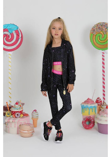 Kız Çocuk Gym Galaxy Uzun Tayt