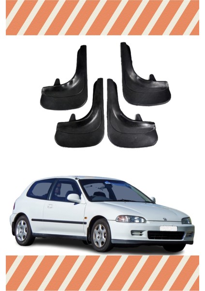 Honda Civic 1992-1995 4'lü Tozluk Çamurluk Paçalık