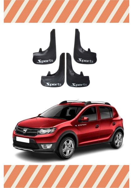 Dacia Stepway 2013 Sports Yazılı 4'lü Tozluk Çamurluk Paçalık