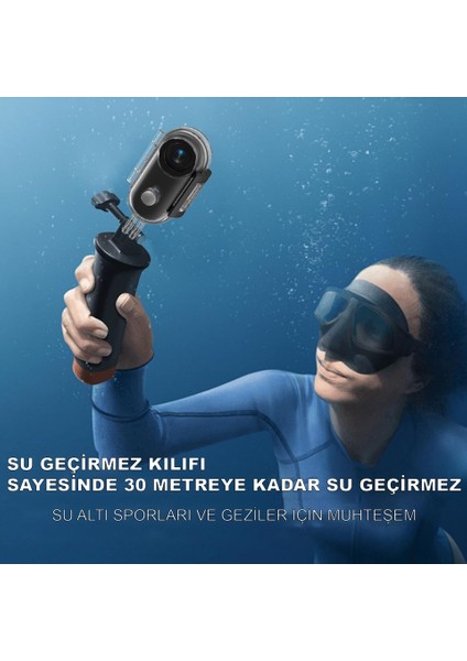 Mini Wifi Aksiyon Kamerası 4K Giyilebilir Aksiyon Kamera - Su Geçirmez Tasarım - Ses ve Görüntü - Motorsiklet Görüntü Kaydı fırsatları