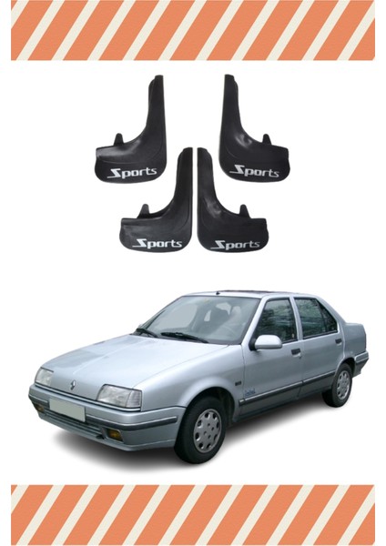 Renault R 19 Sports Yazılı 4'lü Tozluk Çamurluk Paçalık