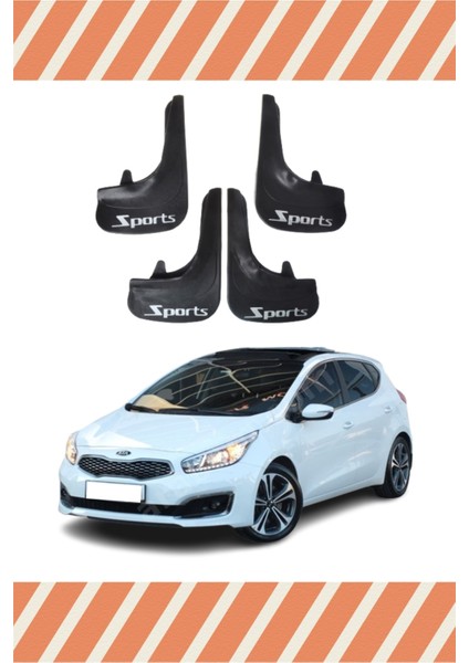 Kia Ceed Sports Yazılı 4'lü Tozluk Çamurluk Paçalık