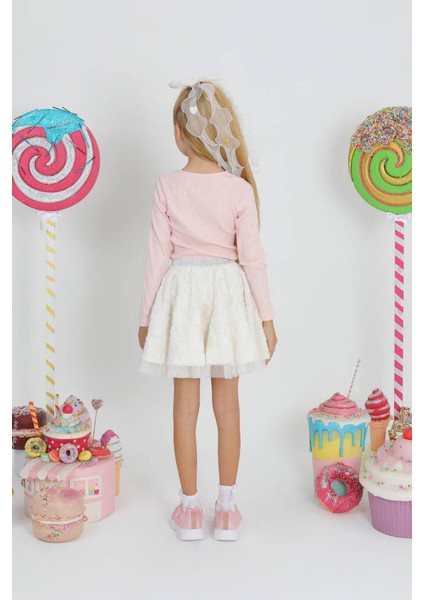 Kız Çocuk Kürk Kalp Etek fiyatları