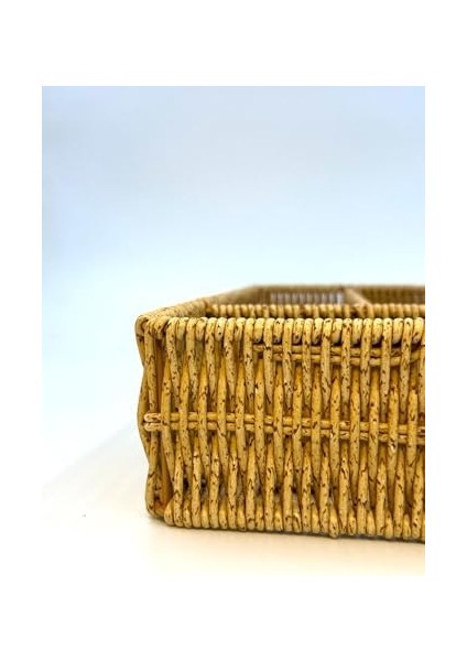 Hasır Örgülü 5 Gözlü Kaşıklık – Çekmece Içi Kaşık, Çatal, Bıçak Düzenleyici Organizer, Hasır El Yapımı Mutfak Gereçleri Saklama Ünitesi, Estetik ve Fonksiyonel Tasarım (Plastik Örgü) fiyatları